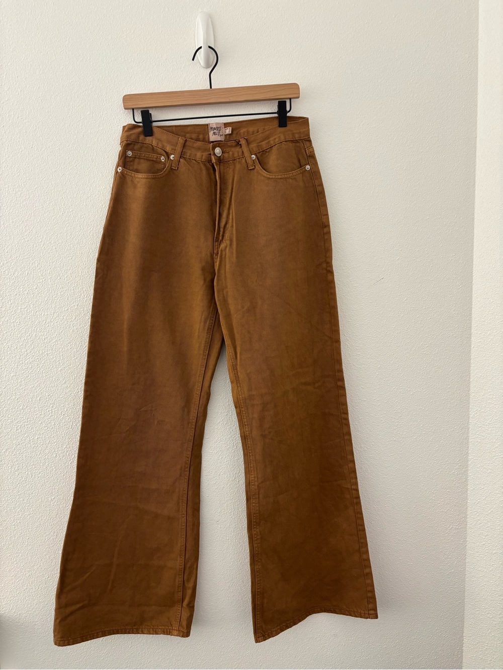 Princess Polly wide leg jeans in brown